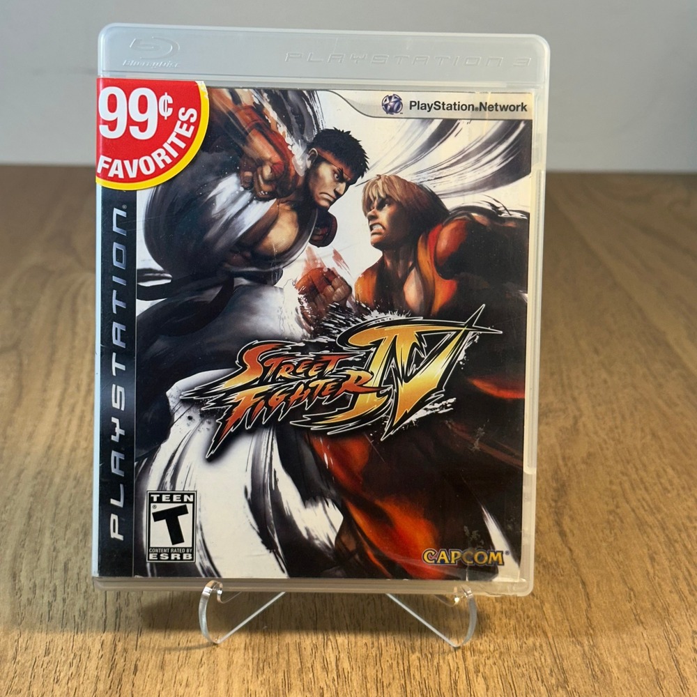 Capcom Street Fighter IV PS3 Case and Artwork Only No Game Fighting 2009